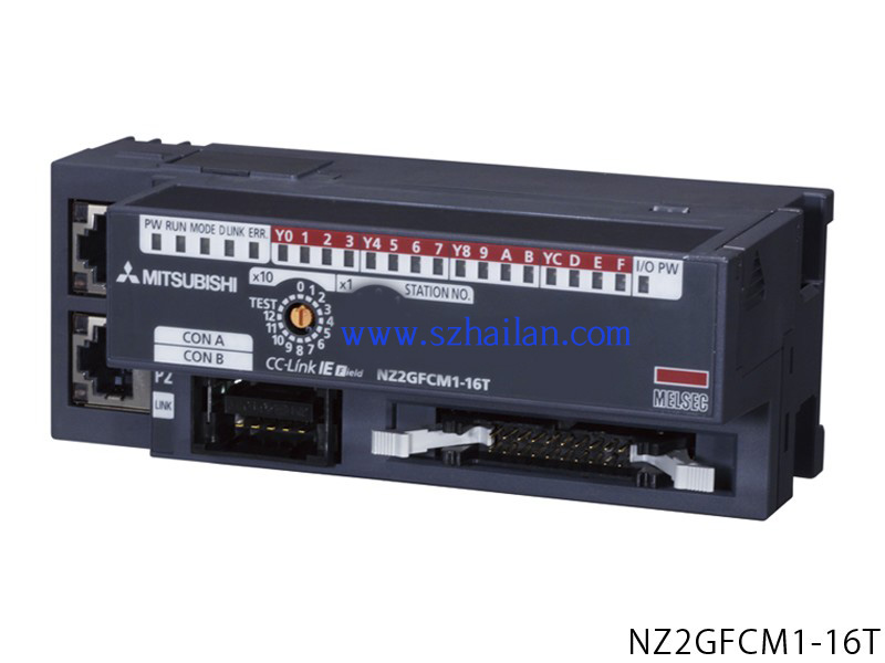 NZ2GFCM1-16D |16點(diǎn) DC24V（漏型）輸入，遠(yuǎn)程模塊、MIL連接器、1線式